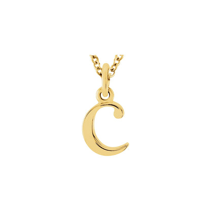 Lowercase Initial 16" Necklace