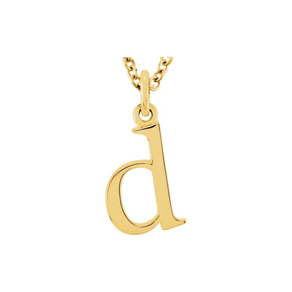 Lowercase Initial 16" Necklace
