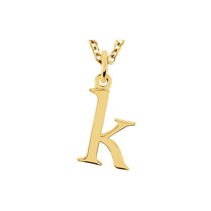 Lowercase Initial 16" Necklace
