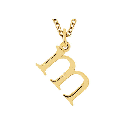 Lowercase Initial 16" Necklace