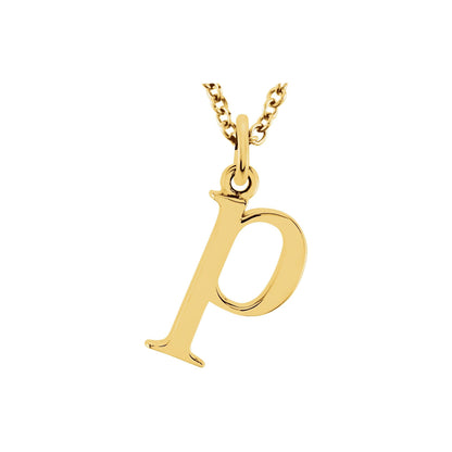 Lowercase Initial 16" Necklace