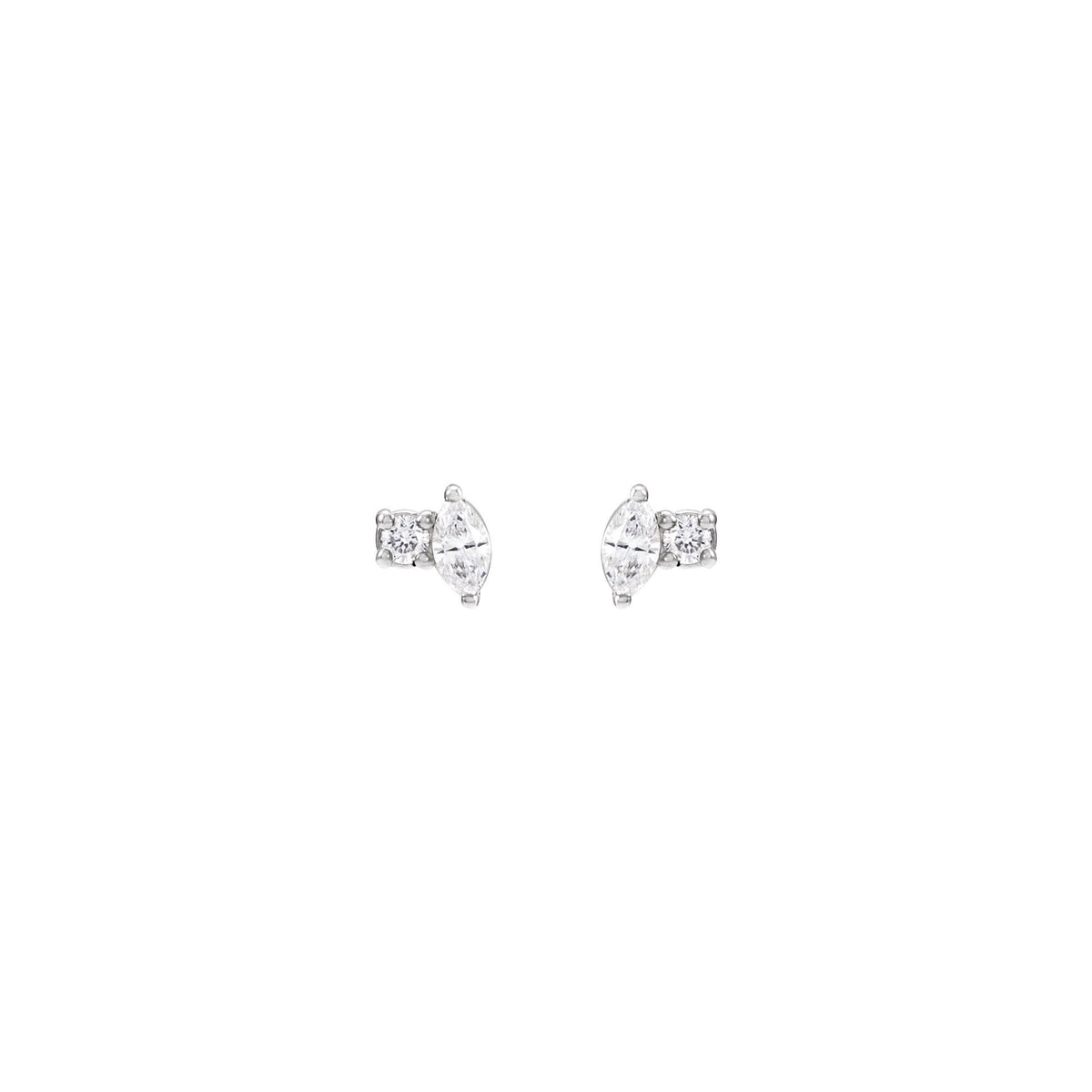Natural Diamond Accented Stud Earrings