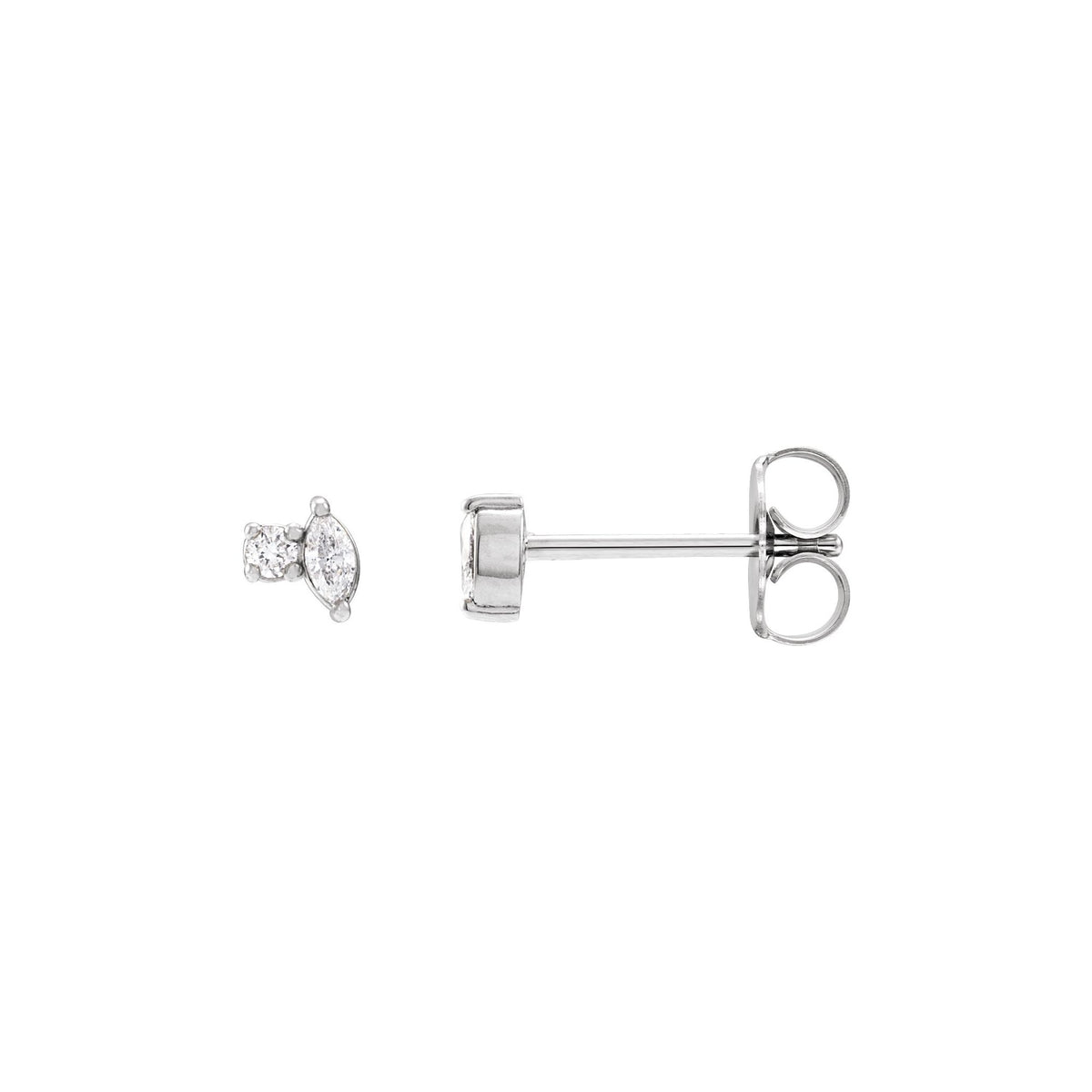 Natural Diamond Accented Stud Earrings