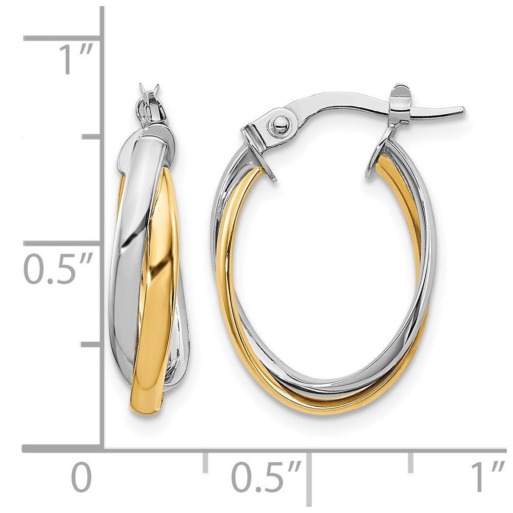10K Polished Hoop Earrings