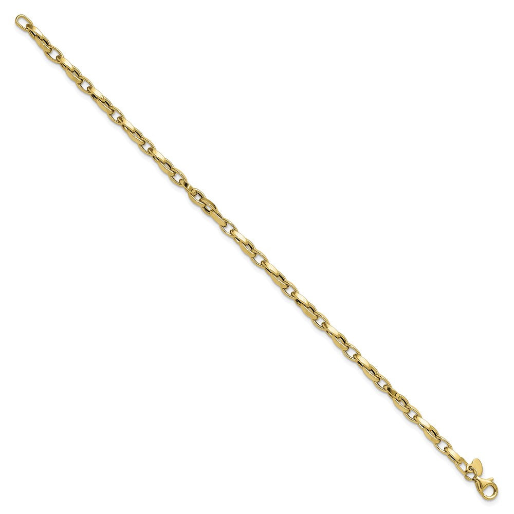 10K Polished Fancy Link Bracelet