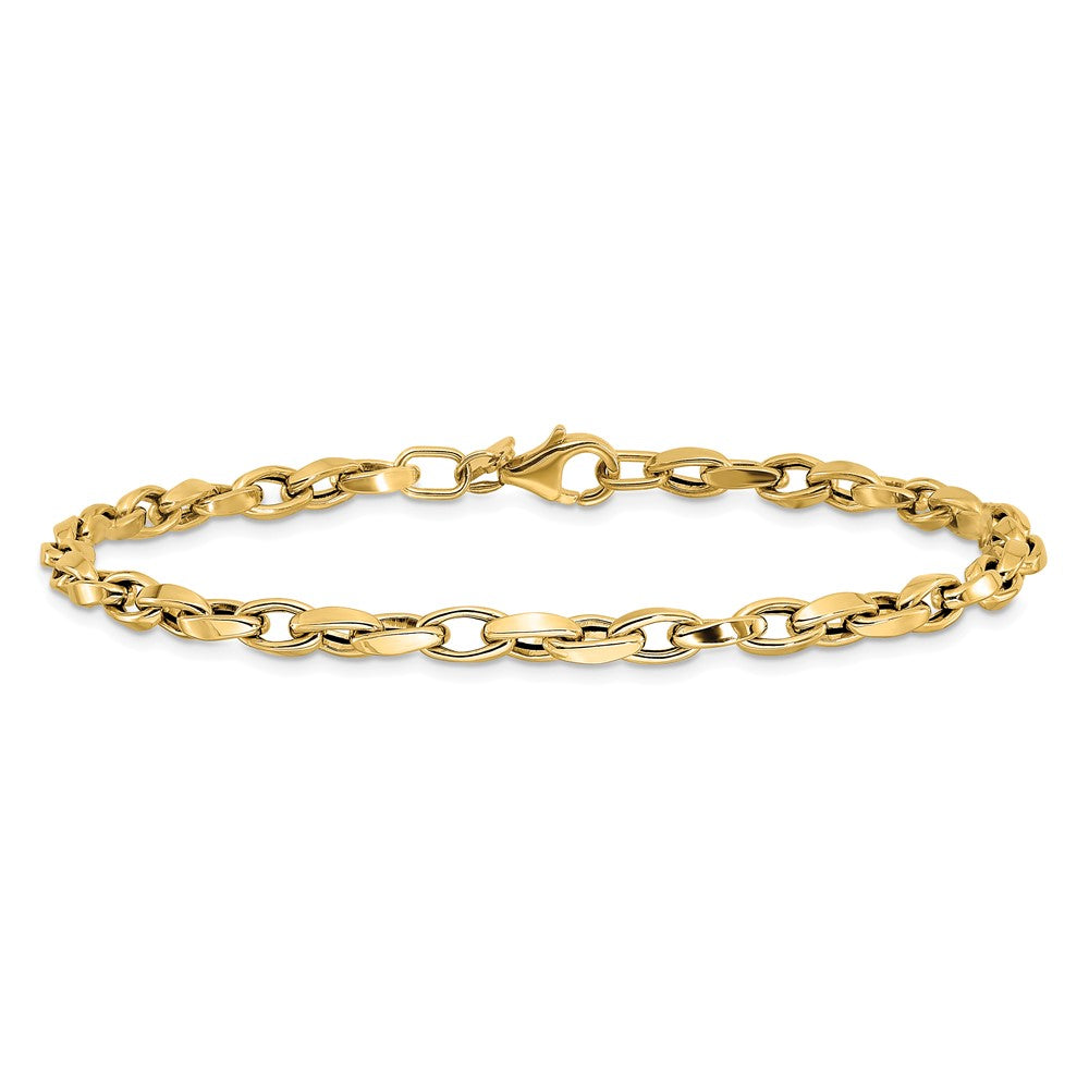 10K Polished Fancy Link Bracelet