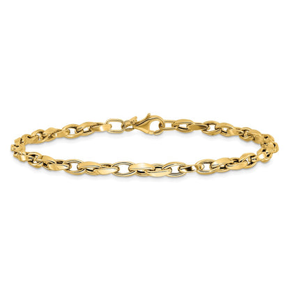 10K Polished Fancy Link Bracelet
