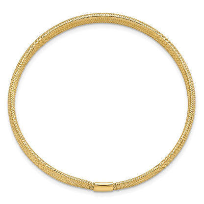 10K Polished Stretch Bracelet