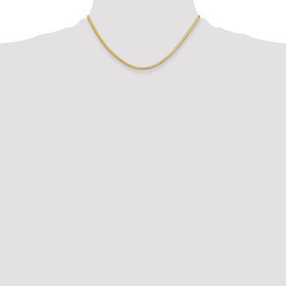 10K 2.5mm Silky Herringbone Chain