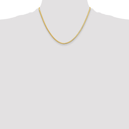 10K 2.5mm Silky Herringbone Chain