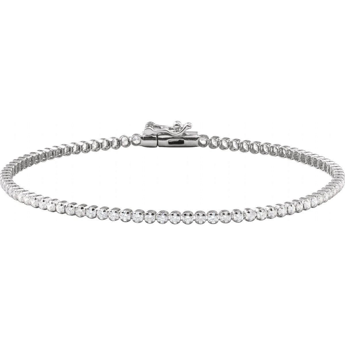 Natural Diamond Lightweight Line Bracelet