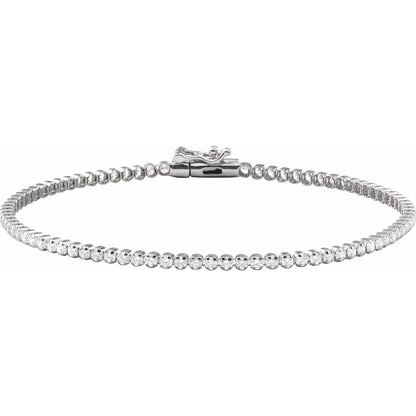 Natural Diamond Lightweight Line Bracelet