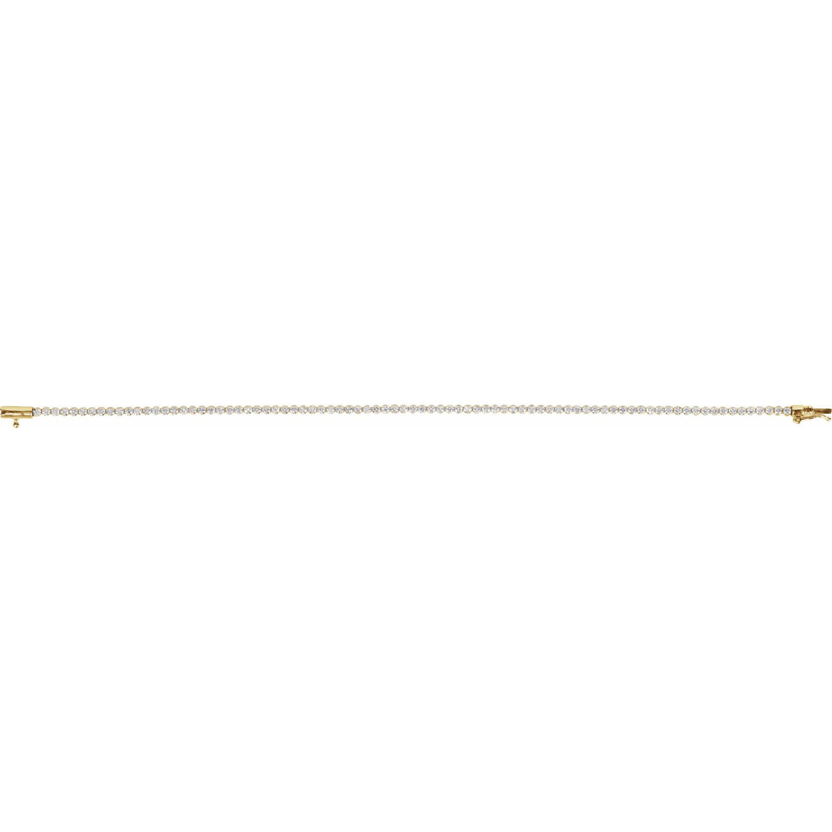 Natural Diamond Lightweight Line Bracelet