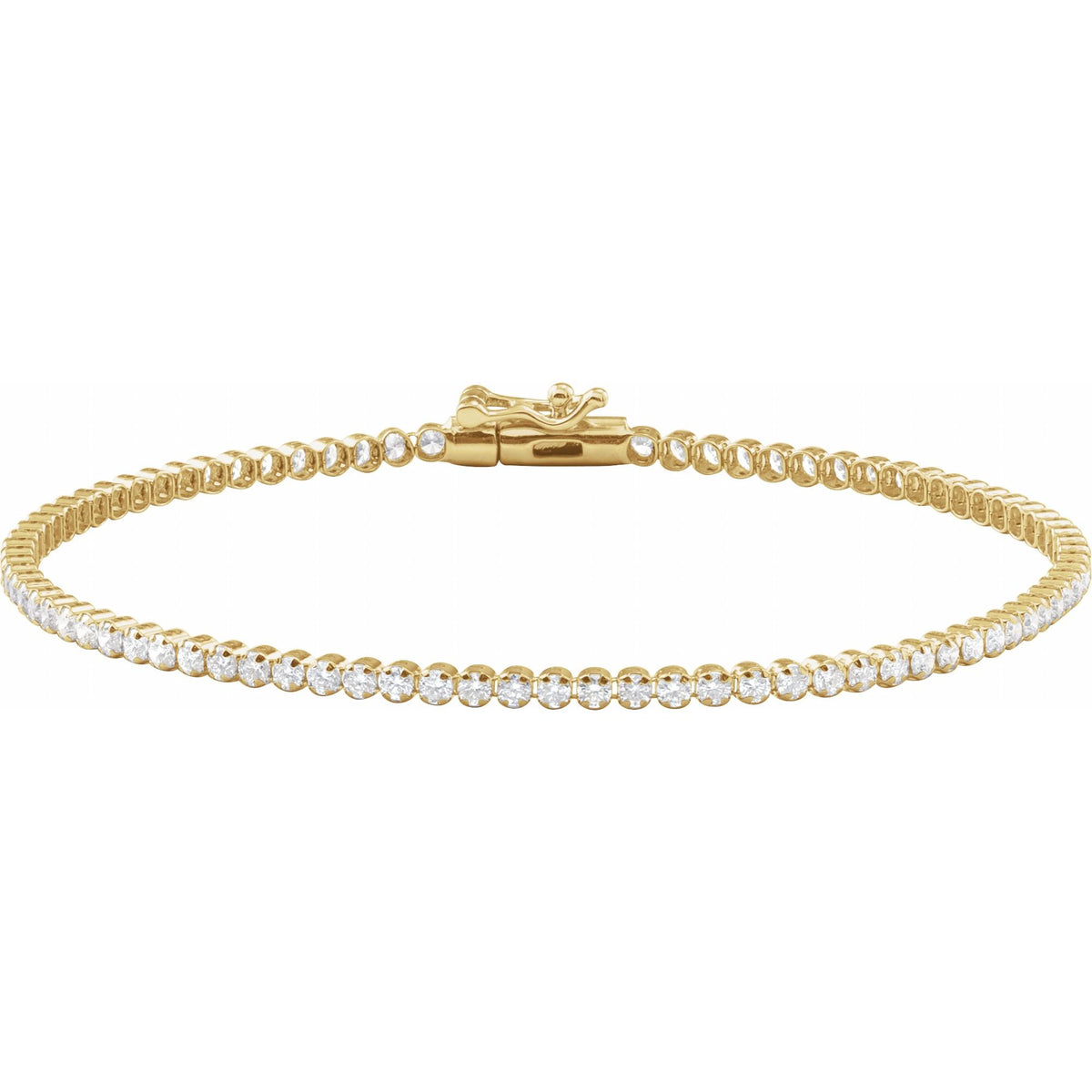 Natural Diamond Lightweight Line Bracelet