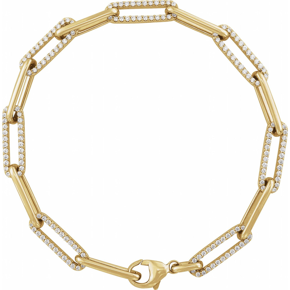 1 CTW Natural Diamond Link 7" Bracelet