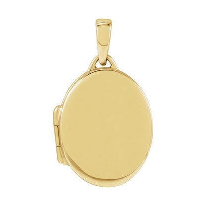 Engravable Oval Locket