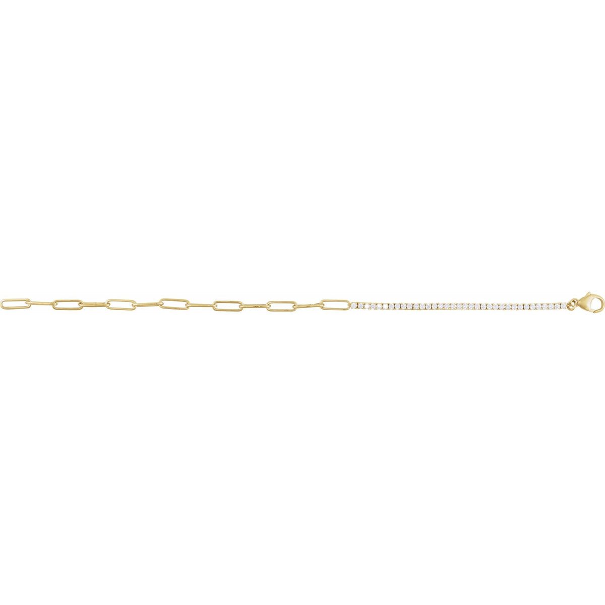 1 CTW Natural Diamond Line 7 1/2" Bracelet