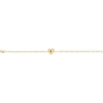 Engravable Heart 7" Bracelet