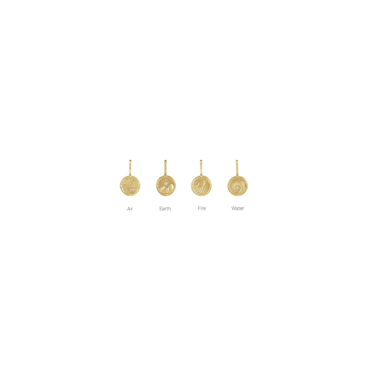 Natural Diamond Element Charm/Pendant