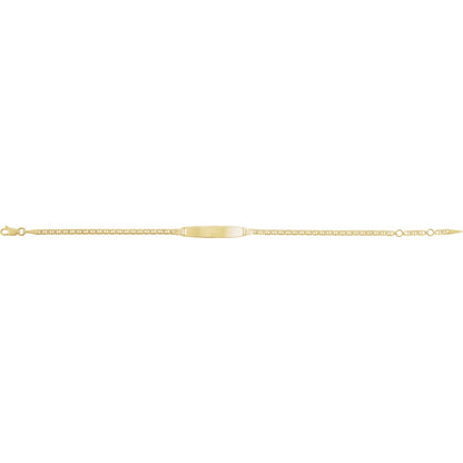 Adjustable Anchor Identification 6-7" Bracelet