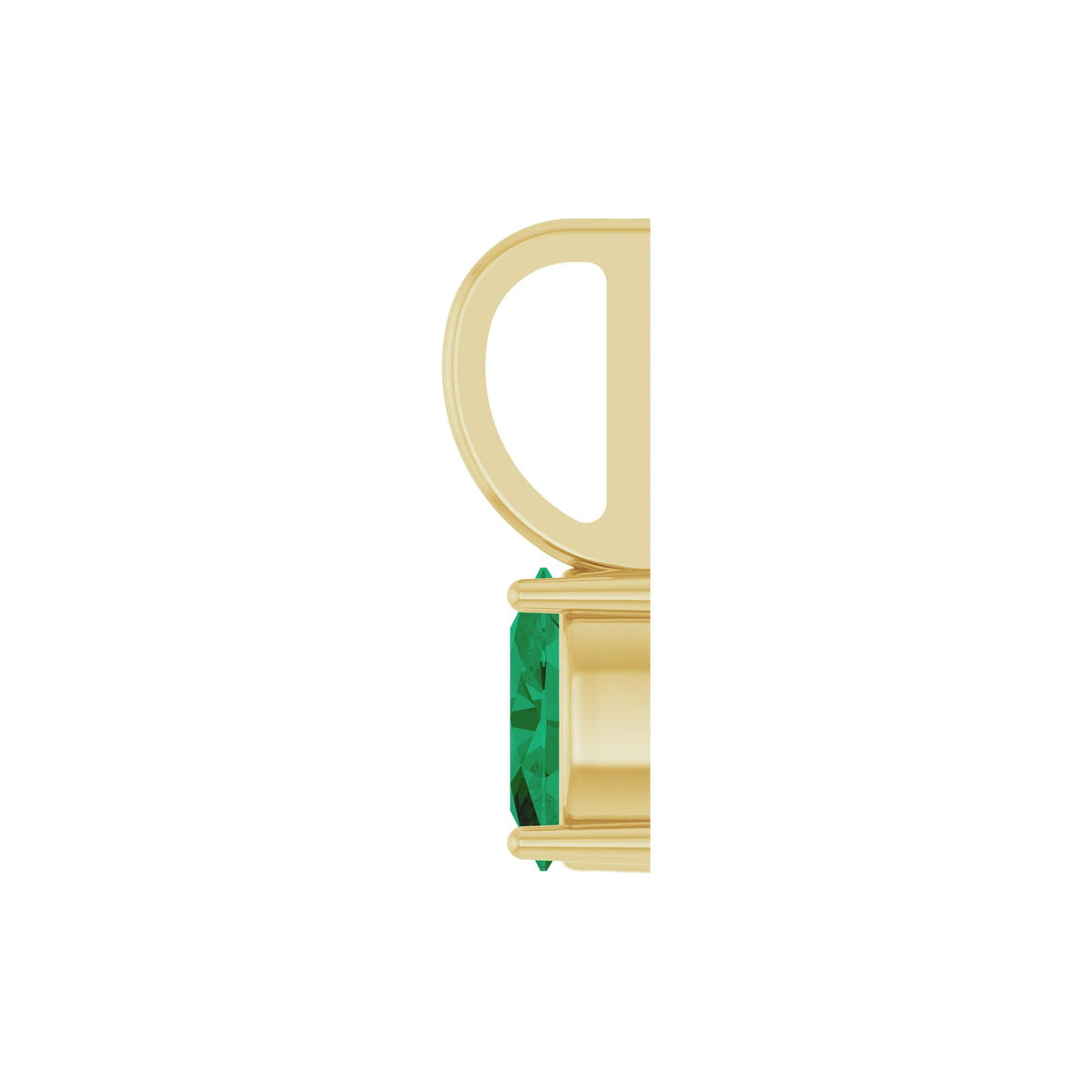 6x4 mm Natural Emerald Charm/Pendant