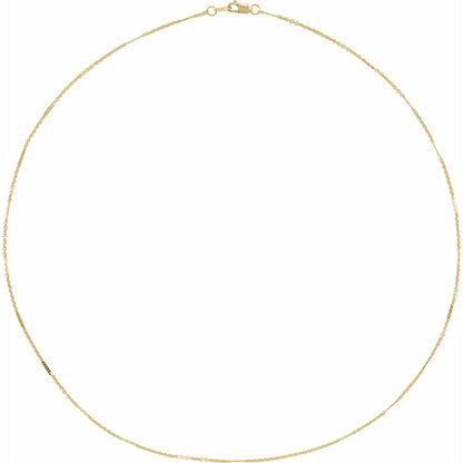 1.1 mm Dapped Cable 18" Chain