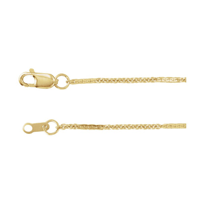 1.1 mm Dapped Cable 20" Chain