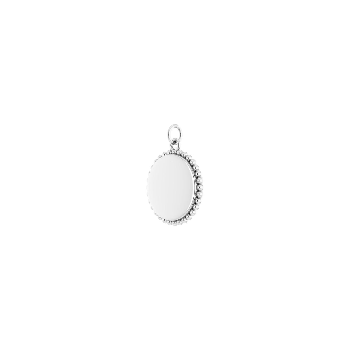 Engravable Beaded Disc Charm/Pendant