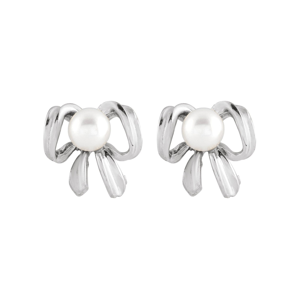 Cultured White Freshwater Pearl Earrings - 4mm, 1.60g
