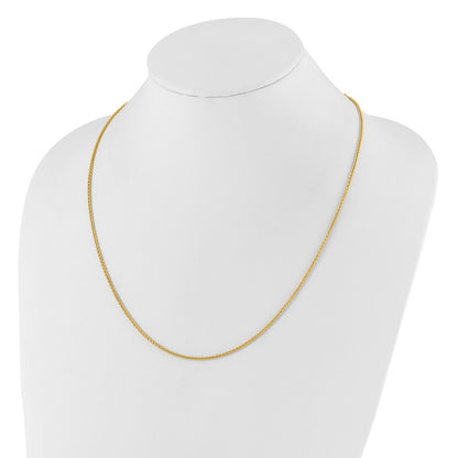 Adjustable 1.6mm Semi-solid Spiga Chain 30" - Yellow Gold