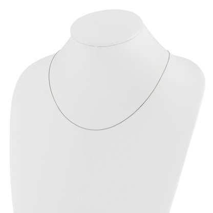 Adjustable .55mm Baby Box Chain - White Gold