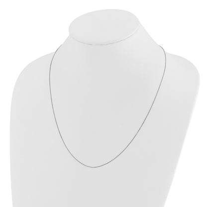 Adjustable .55mm Baby Box Chain - White Gold