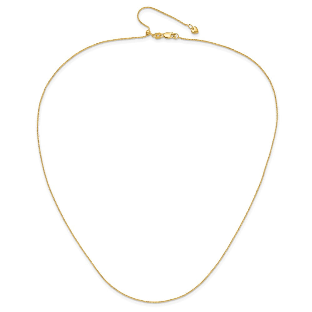 Adjustable .85mm Wheat Chain - Yellow Gold