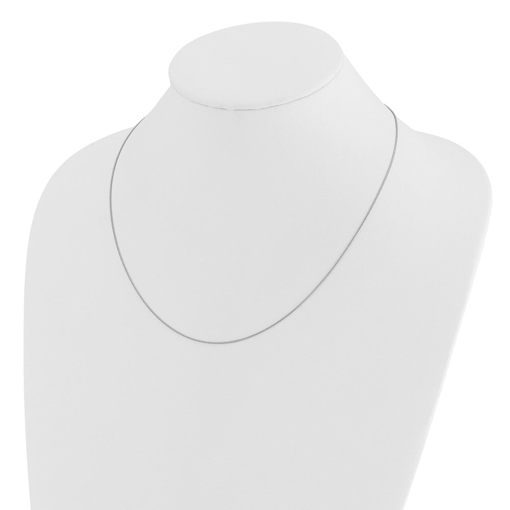 Adjustable .85mm Wheat Chain - White Gold