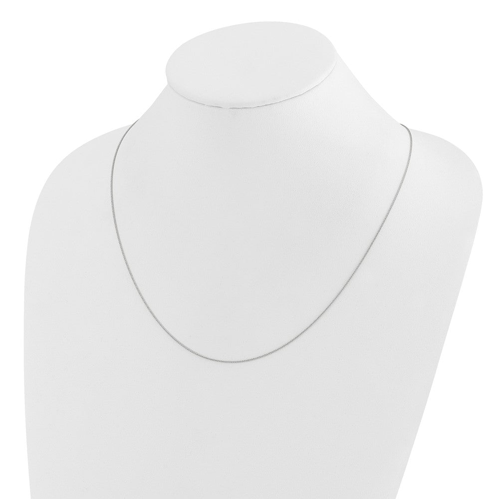 Adjustable .85mm Wheat Chain - White Gold