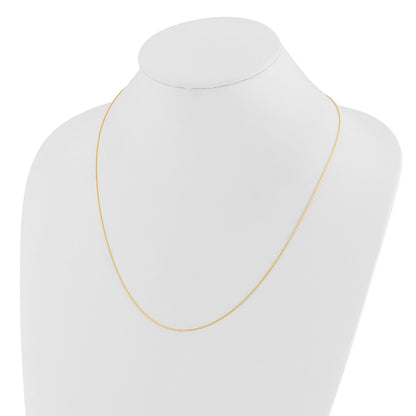 Adjustable .8mm D/C Wheat Chain - Yellow Gold