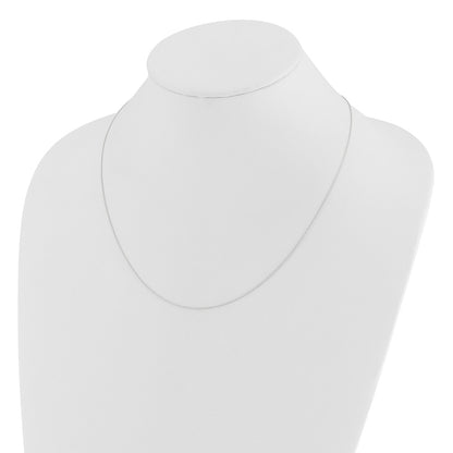 Adjustable .8mm D/C Wheat Chain - White Gold