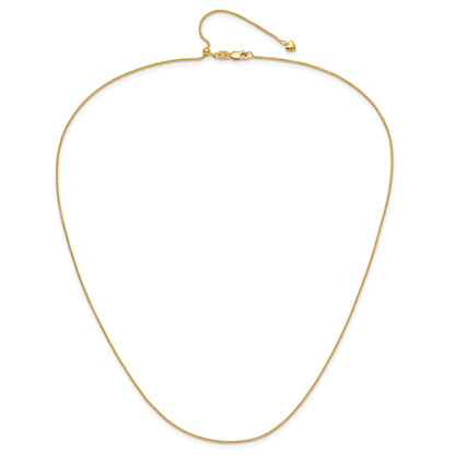 Adjustable .95mm D/C Wheat Chain - Yellow Gold