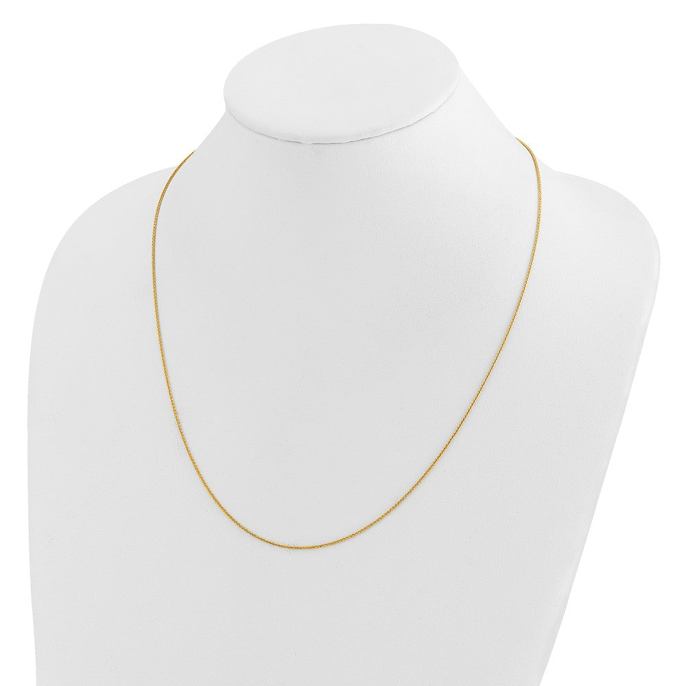 Adjustable .95mm D/C Wheat Chain - Yellow Gold