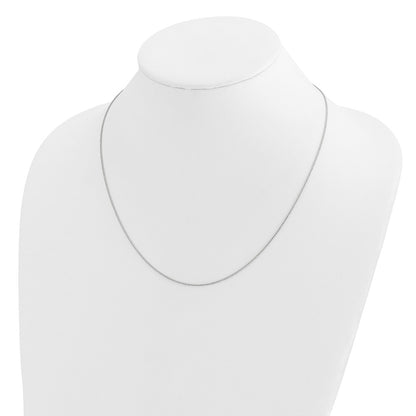 Adjustable .95mm D/C Wheat Chain - White Gold