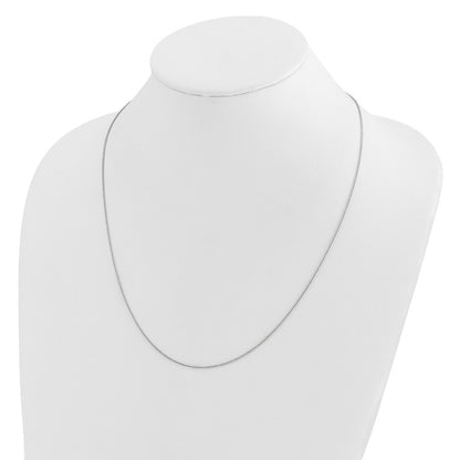 Adjustable .95mm D/C Wheat Chain - White Gold