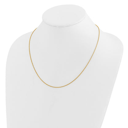 Adjustable 1.2mm D/C Wheat Chain - Yellow Gold