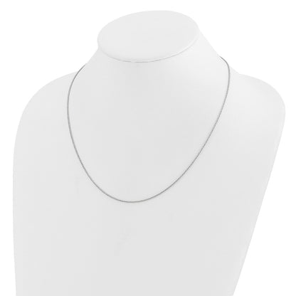 Adjustable 1.2mm D/C Wheat Chain - White Gold