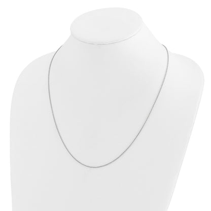Adjustable 1.2mm D/C Wheat Chain - White Gold