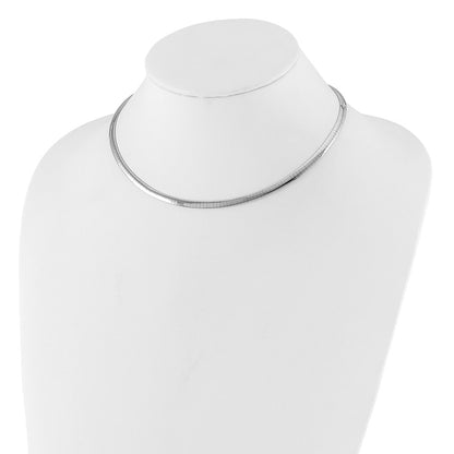 4mm Reversible Omega Necklace - 16.92-19.59g