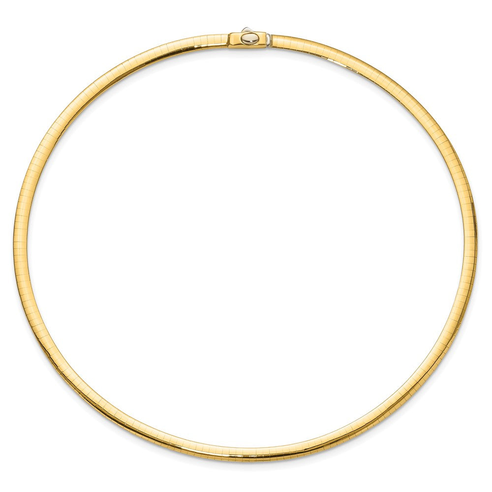 4mm Reversible Omega Necklace - 16.92-19.59g