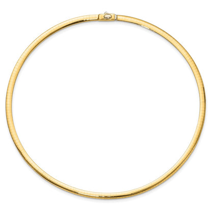 4mm Reversible Omega Necklace - 16.92-19.59g