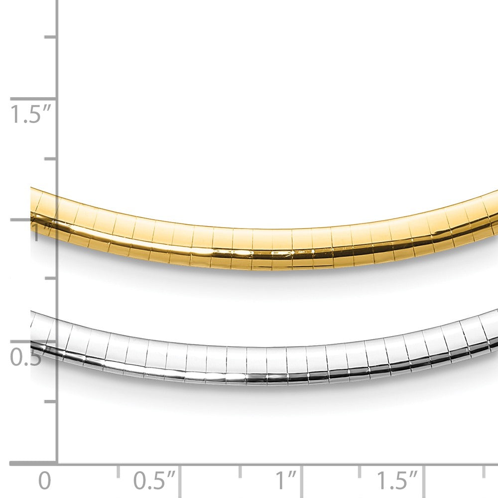 4mm Reversible Omega Necklace - 16.92-19.59g