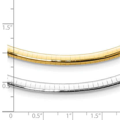 4mm Reversible Omega Necklace - 16.92-19.59g