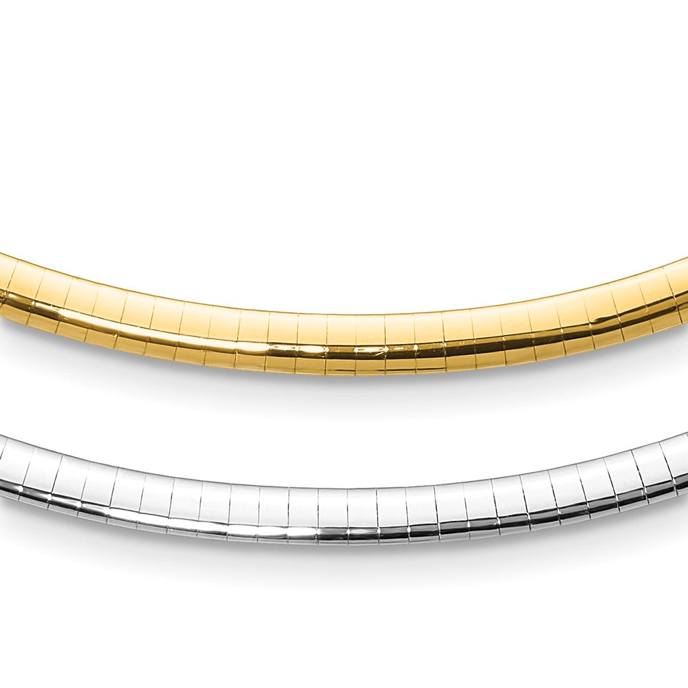 4mm Reversible Omega Necklace - 16.92-19.59g